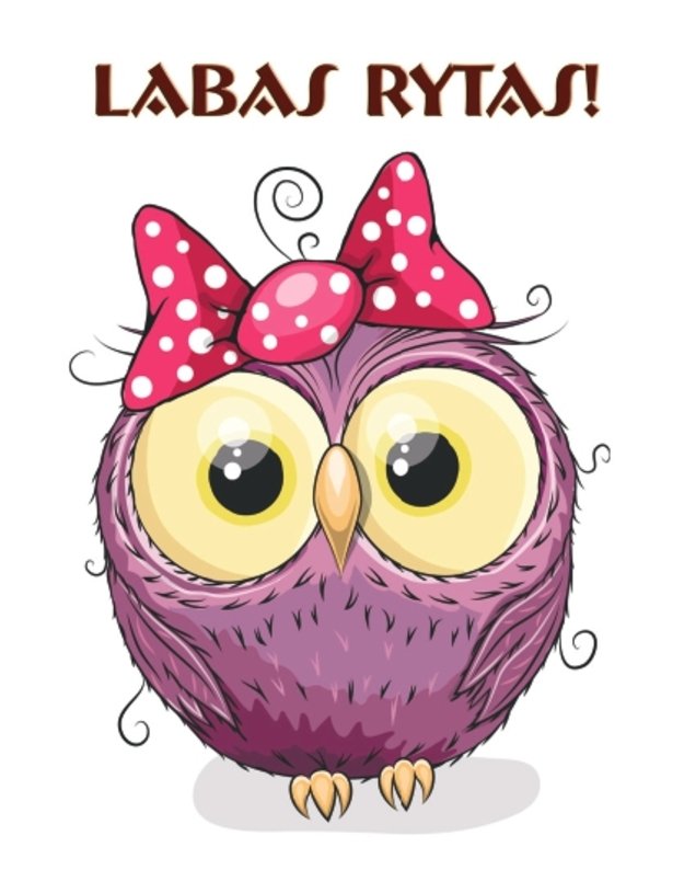 Magnetukas su užrašu (Labas rytas)