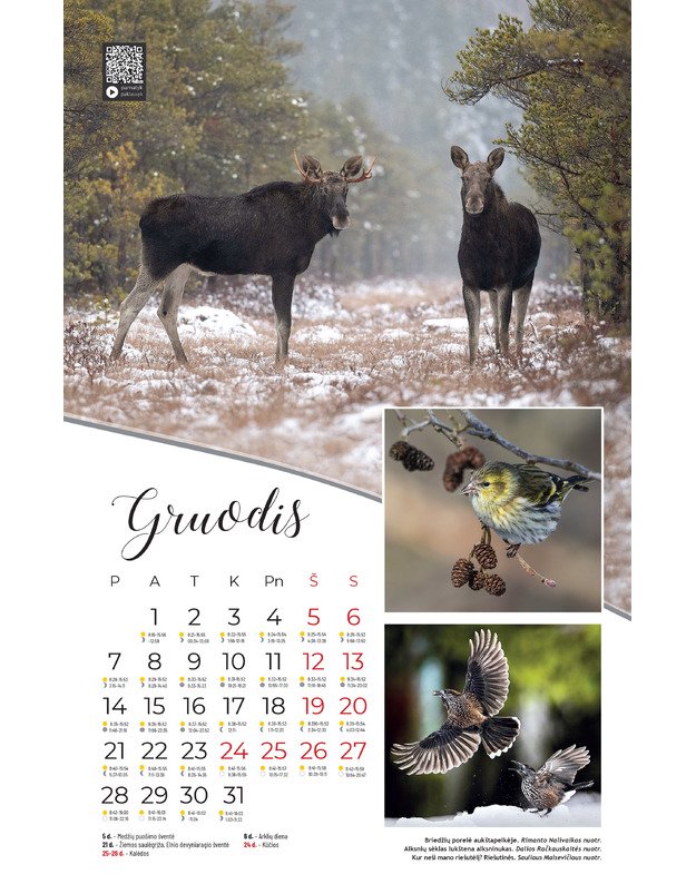 Išmanusis kalendorius „GAMTOS METAI.  2026“ 1