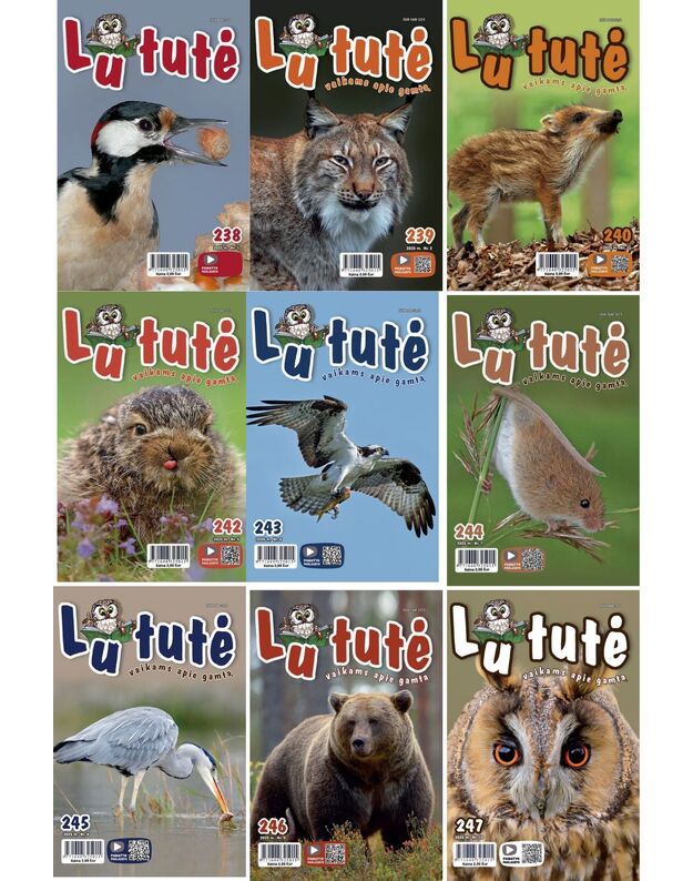 Žurnalo „Lututė“ 2025 m. 1-10 numerių rinkinys